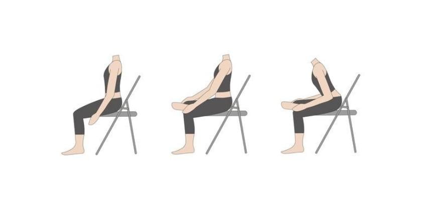 Stretching del piriforme seduto