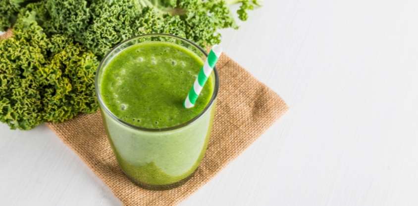 Kale Green Smoothie ananas - Frullati per perdere peso